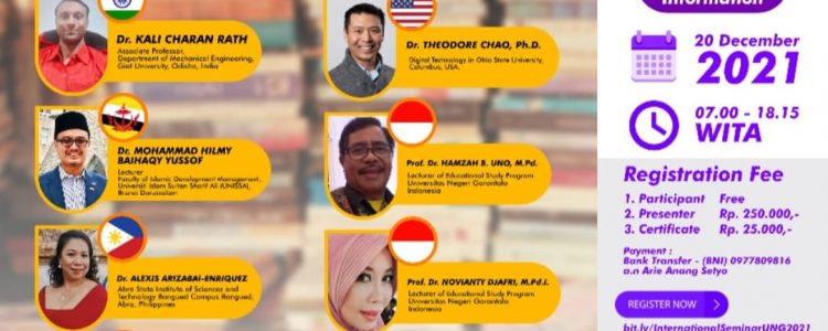 Dr. Muhammad Kristiawan, M.Pd., Pembina Yayasan Karinosseff Muda Indonesia menjadi keynote speaker dalam International Seminar: Digital Literacy in Formal Online Education